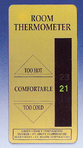 gold finish room thermometer