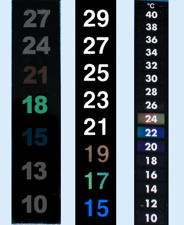 ninth slide - Thermometer Strips